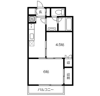 帝京大学 マンション 2K