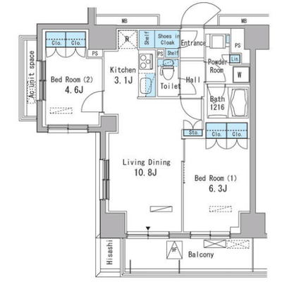 帝京大学 マンション 2LDK