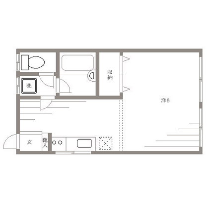 帝京大学 アパート 1R