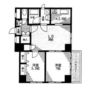 東京都板橋区板橋２丁目 賃貸マンション 2LDK