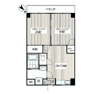 東京都板橋区宮本町 賃貸マンション 2DK