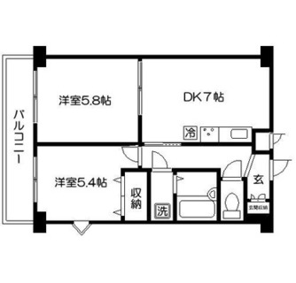 東京都板橋区栄町 賃貸マンション 2DK