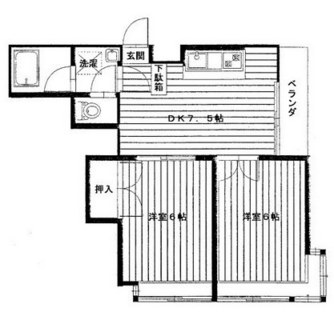 東京都板橋区板橋３丁目 賃貸マンション 2DK