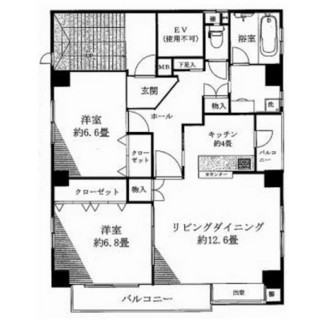 東京都板橋区板橋２丁目 賃貸マンション 2LDK