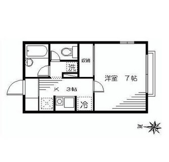 東京都北区十条仲原２丁目 賃貸マンション 1K