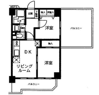 東京都北区上十条４丁目 賃貸マンション 2DK