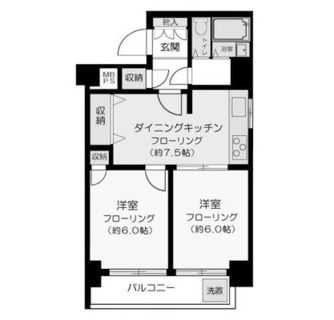 東京都板橋区稲荷台 賃貸マンション 2DK