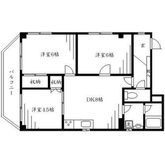 東京都板橋区双葉町 賃貸マンション 3DK