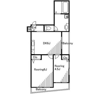 東京都北区西が丘１丁目 賃貸マンション 2DK