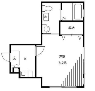 東京都北区上十条３丁目 賃貸マンション 1K