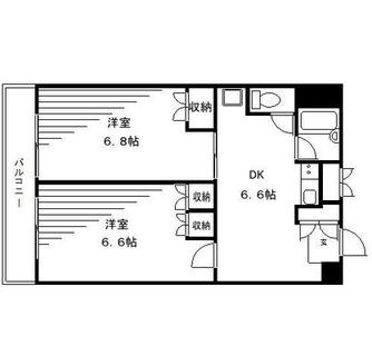 東京都板橋区板橋３丁目 賃貸マンション 2DK