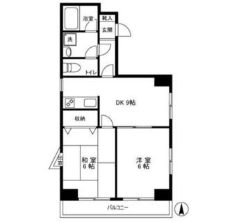 東京都板橋区大山東町 賃貸マンション 2DK